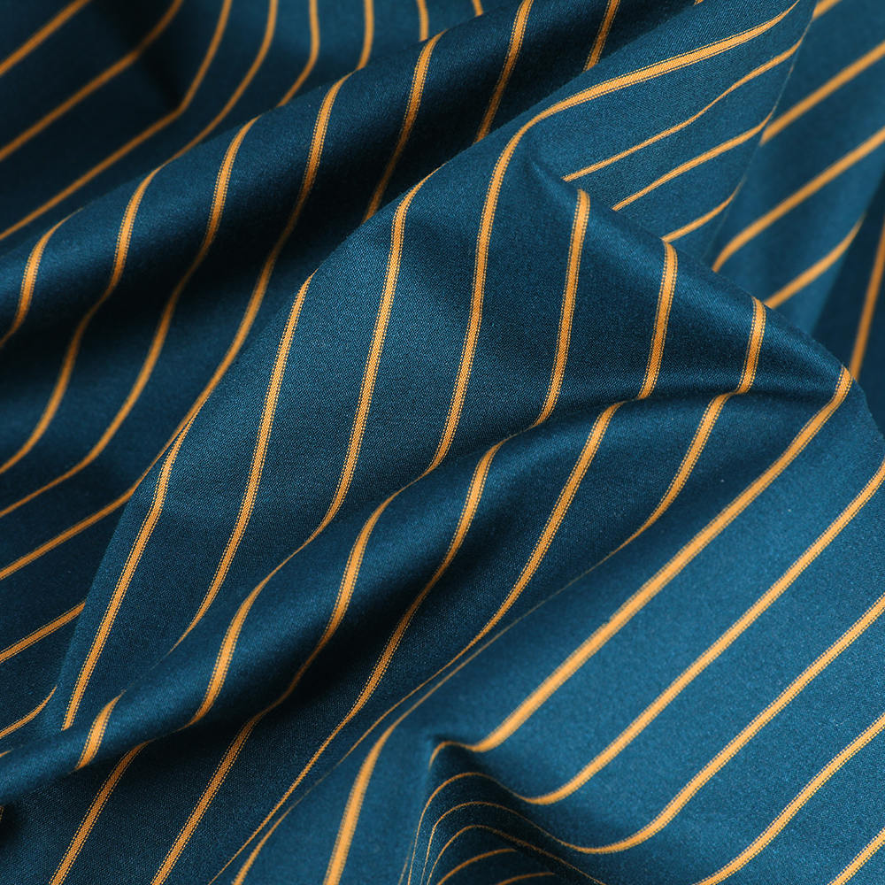 Spandex Jersey Camisa de algodão macio de algodão macia de seda listrada