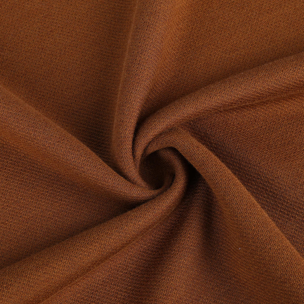 Intertravamento de tecido de malha de spandex Jacquard de dupla face para mulheres